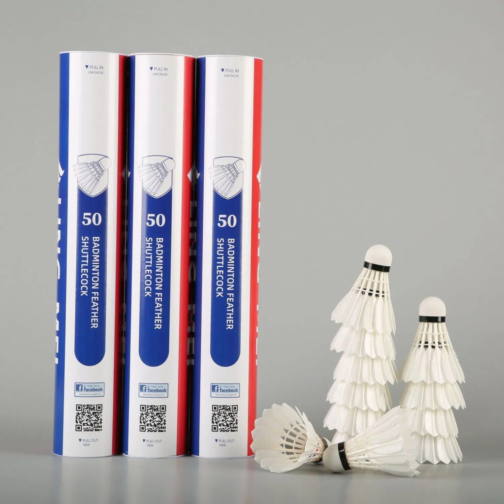 Ling mei 50 all round duck feathers badminton shuttlecock 1 result