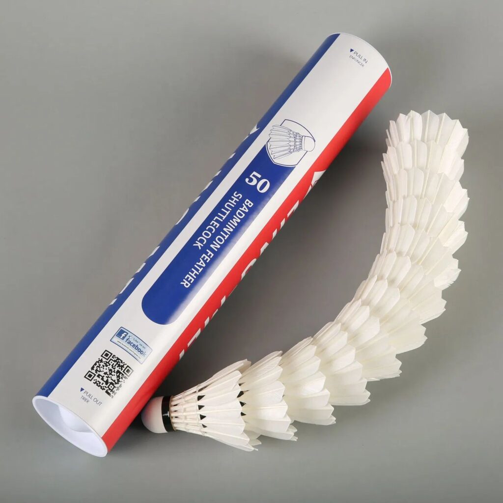 Ling mei 50 all round duck feathers badminton shuttlecock result